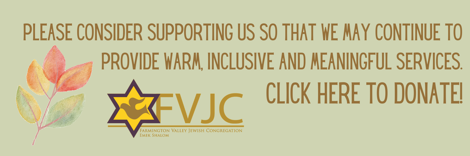 CLICK HERE TO SUPPORT FVJC-EMEK SHALOM