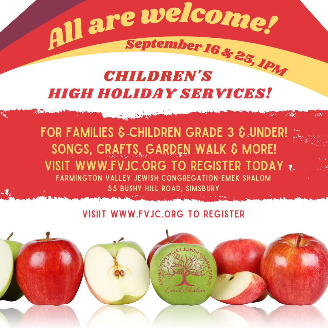 Click to register for our 5784 Children's Services! 